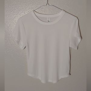 Old Navy White Ribbed Top